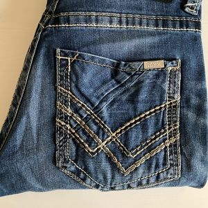 Men’s Buckle Black Jeans